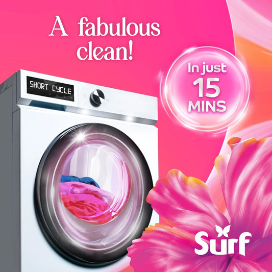 Surf Quick Wash Floral Fusion Laundry Detergent 55 Washes 837ml