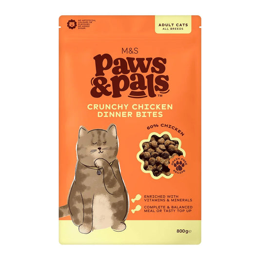 M&S Paws & Pals Crunchy Chicken Dinner Bites 800g