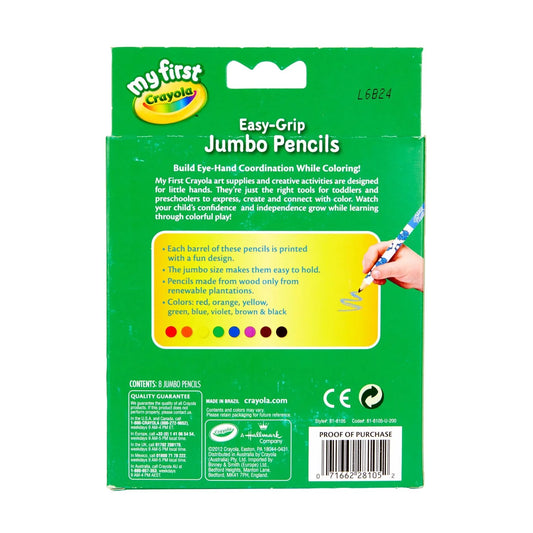 Crayola My First Crayola Jumbo Decorated Pencils 8 per pack