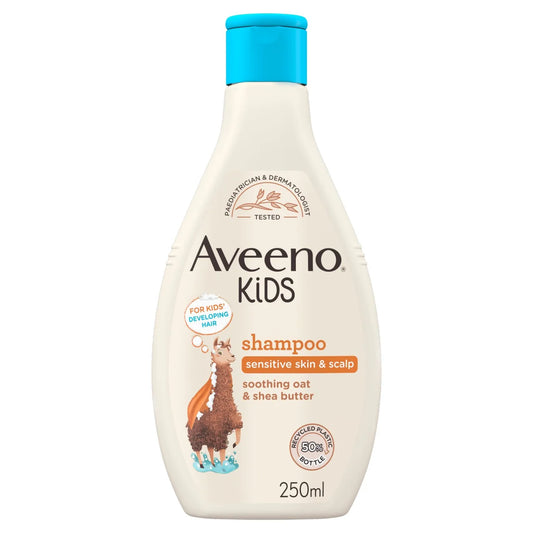 Aveeno Kids Shampoo with Soothing Oat & Shea Butter for Sensitive Skin 250ml