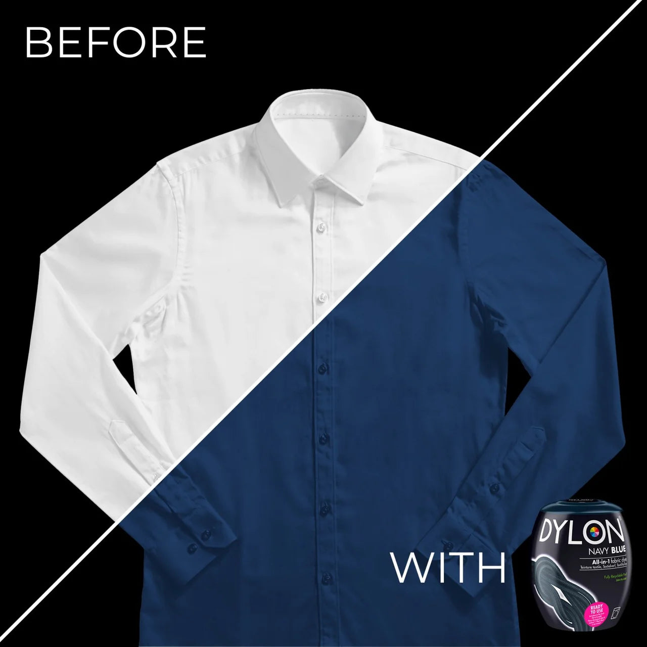 Dylon Machine Dye Pod Navy Blue 3 x 50g