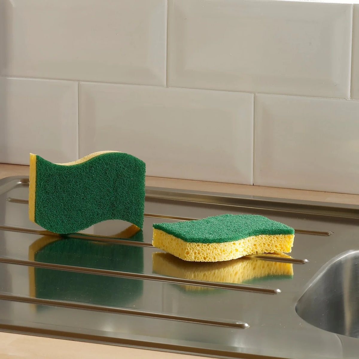 Spontex Heavy Duty Sponge Scourers Super Absorbent 2 per pack