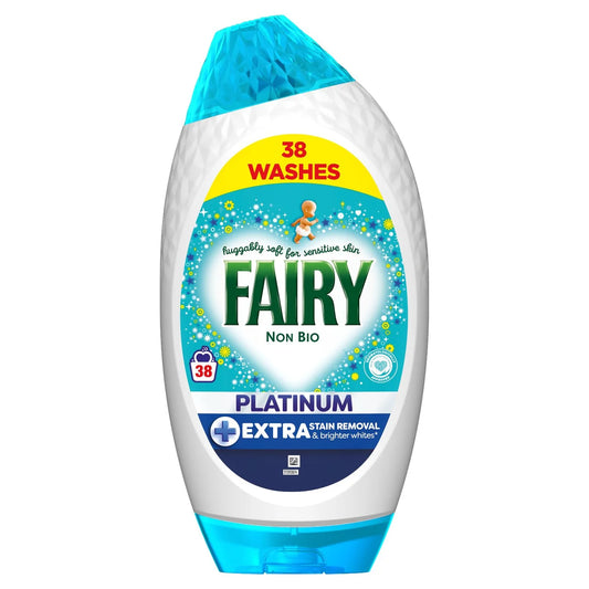 Fairy Platinum Non Bio Washing Liquid Gel 38 Washes 1254ml