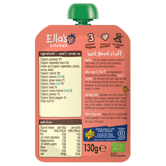 Ella's Kitchen Fish Pie Baby Food Pouch 7+ Months 130g