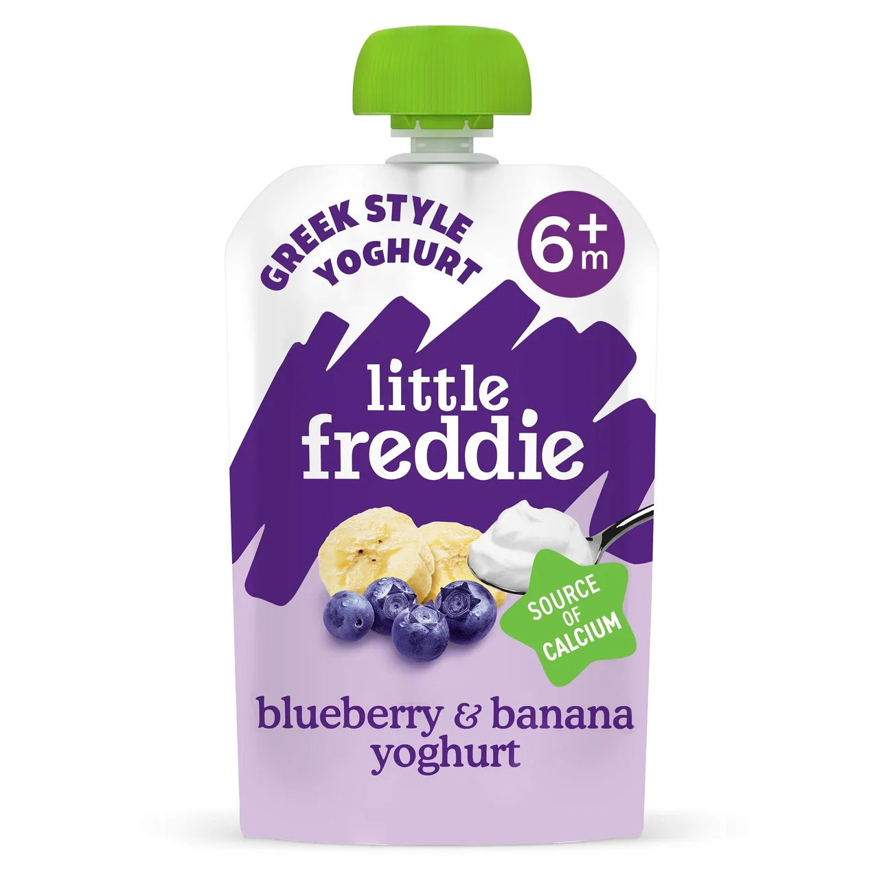 Little Freddie Organic Blueberry & Banana Yoghurt Baby Food Pouch 6+ Months