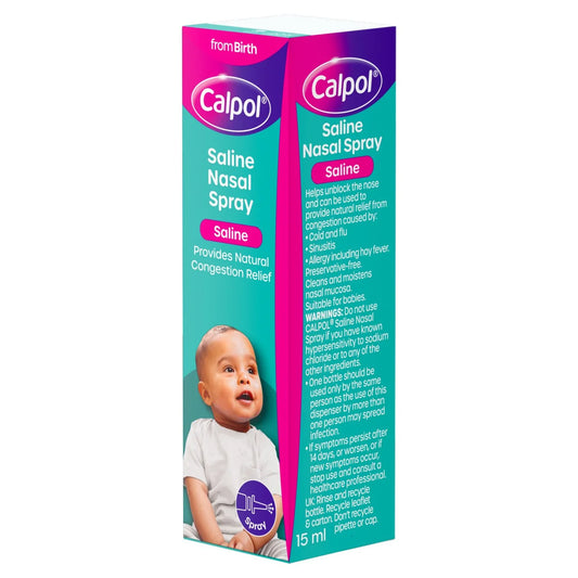 Calpol Saline Nasal Spray Suitable from Birth 15ml