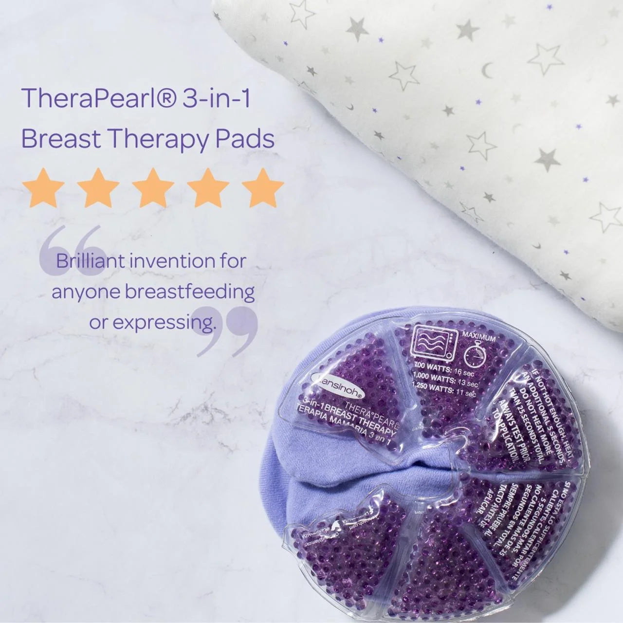 Lansinoh TheraPearl 3-in-1 Breast Therapy 2 per Packs