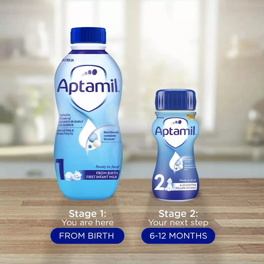 Aptamil 1 First Infant Baby Milk Formula Liquid Ready to Feed from Birth 1L