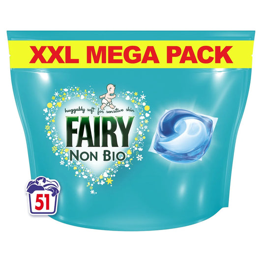 Fairy Non Bio Pods Washing Liquid Capsules for Sensitive Skin 50 Washes