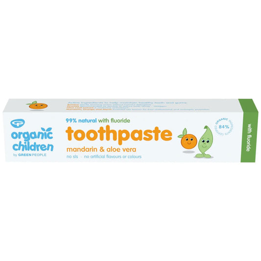 Organic Children Mandarin & Aloe Vera Fluoride Toothpaste 50ml