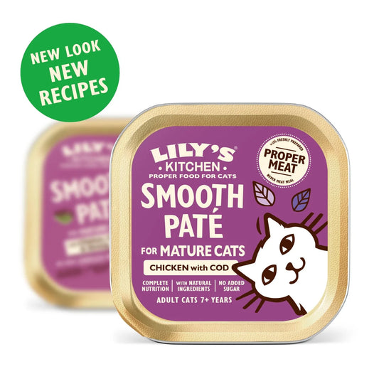 Lily's Kitchen Cat Mature Smooth Chicken & Cod Pate 85g
