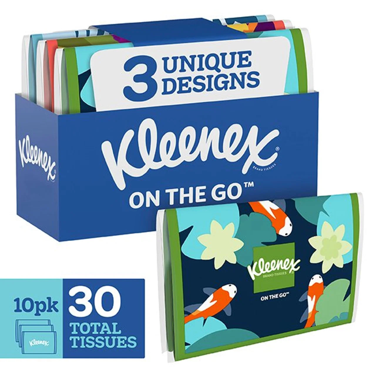 Kleenex Tissues On the Go Wallets 3 x 10 per pack