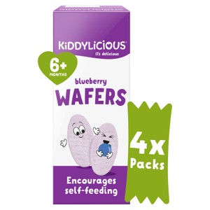 Kiddylicious Blueberry Mini Wafers Baby Snacks Multi