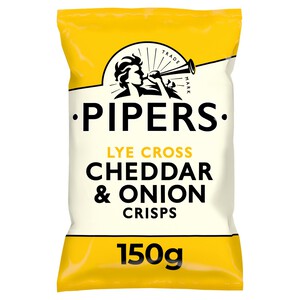 Pipers Lye Cross Cheddar & Onion Sharing Bag Crisps