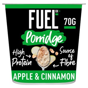 FUEL 10K High Protein Apple & Cinnamon Porridge Oat Cereal Pot