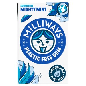 Milliways Mighty Mint, Plastic Free, Sugar Free Chewing Gum