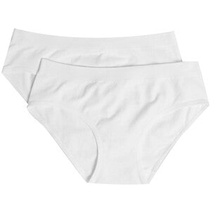 M&S Girls Seamfree Bikini Knickers, 6-8 Years, White