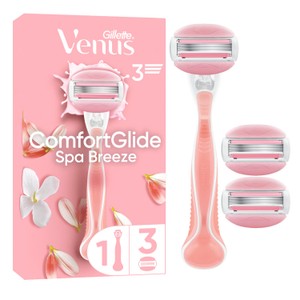 Gillette Venus Comfortglide Razor + 3 Razor Blades Spa Breeze