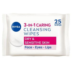 NIVEA Biodegradable Cleansing Face Wipes for Dry Skin