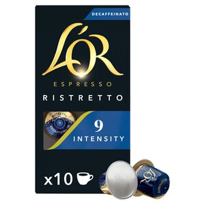 L'OR Ristretto Decaf Coffee Pods x10 Intensity 9