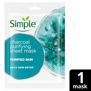 Simple Detox Purifying Charcoal Sheet Mask