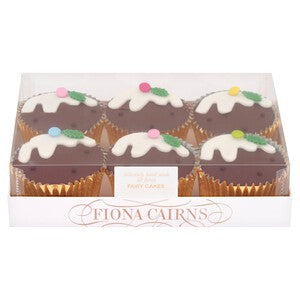 Fiona Cairns Chocolate Christmas Pudding Fairy Cakes