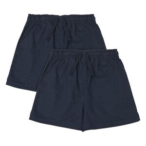M&S Pure Cotton School Shorts, 10-11 Years, Navy