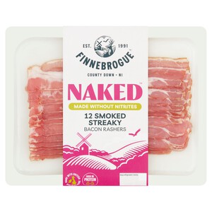 Finnebrogue Naked 12 Smoked Streaky Bacon
