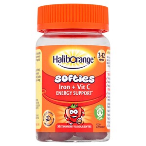 Haliborange Kid's Softies Iron + Vitamin C Strawberry Gummies 3-12yrs
