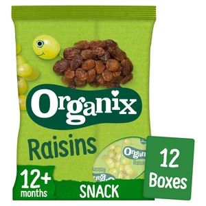 Organix Mini Organic Raisin Snack Boxes Toddler Snacks Multipack 12 months+