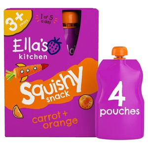 Ella's Kitchen Carrot and Orange Kids Drinks Multipack Pouch 3+ Years