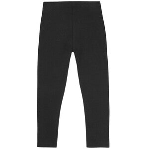 M&S Girls Cotton With Stretch Plain Leggings 2-3 Years, Black