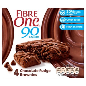 Fibre One 90 Calorie Chocolate Fudge Brownies
