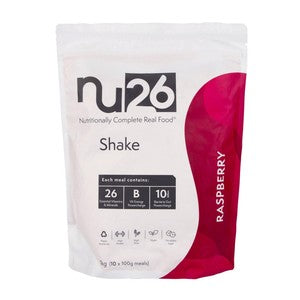 NU26 Nutritionally Complete Real Food Raspberry Shake
