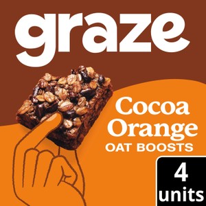 Graze Cocoa Orange Oat Boosts Flapjack Snack