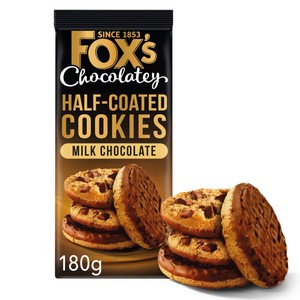 Fox's Biscuits Half Coated Milk Chocolate Cookies