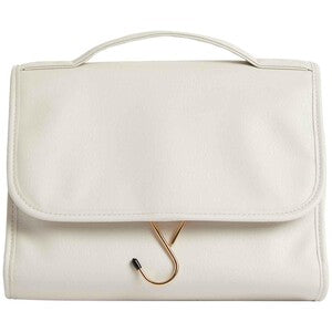 M&S Womens Hanging Wash Bag, Light Cream