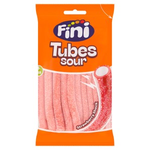 Fini Sour Strawberry Fruit Flavoured Candy Tubes
