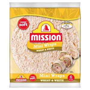 Mission Wheat & White Mini Tortilla Wraps