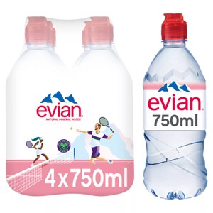 Evian Still Mineral Water Sports Cap