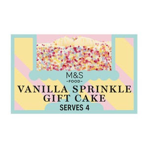 M&S Vanilla Sprinkle Gift Cake