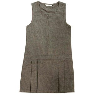 M&S Pleated Pinafore, 6-7 Years, Grey
