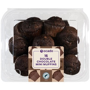 Ocado Double Chocolate Mini Muffins