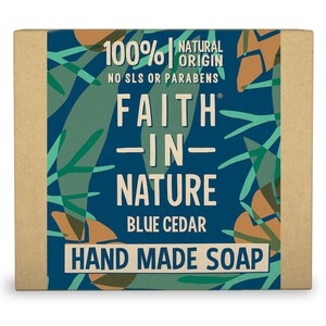 Faith in Nature Blue Cedar Pure Hand Made Soap Bar