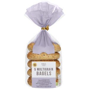 M&S 5 Multigrain Sourdough Bagels