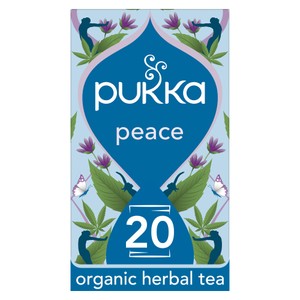 Pukka Organic Peace Tea With Chamomile x20 Home-Compostable Herbal Tea Bags