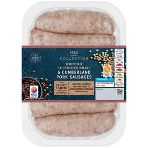 M&S Collection British 6 Cumberland Sausages