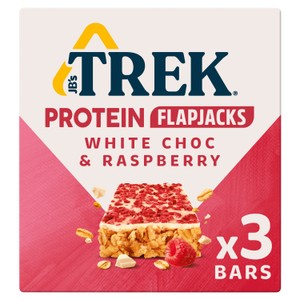 TREK White Choc & Raspberry Protein Flapjacks Multipack