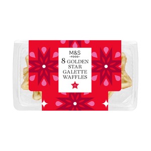 M&S 8 Golden Star Galette Waffles