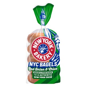 New York Bakery Co. Red Onion & Chive Bagel